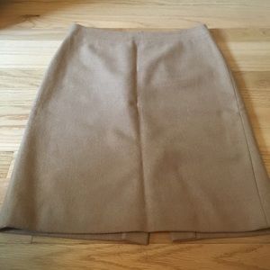 LAST CHANCE! camel J Crew wool pencil skirt