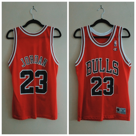 Vintage Champion Michael Jordan #23 Chicago Bulls NBA Jersey – Men’s 40 (Medium) - Picture 1 of 4