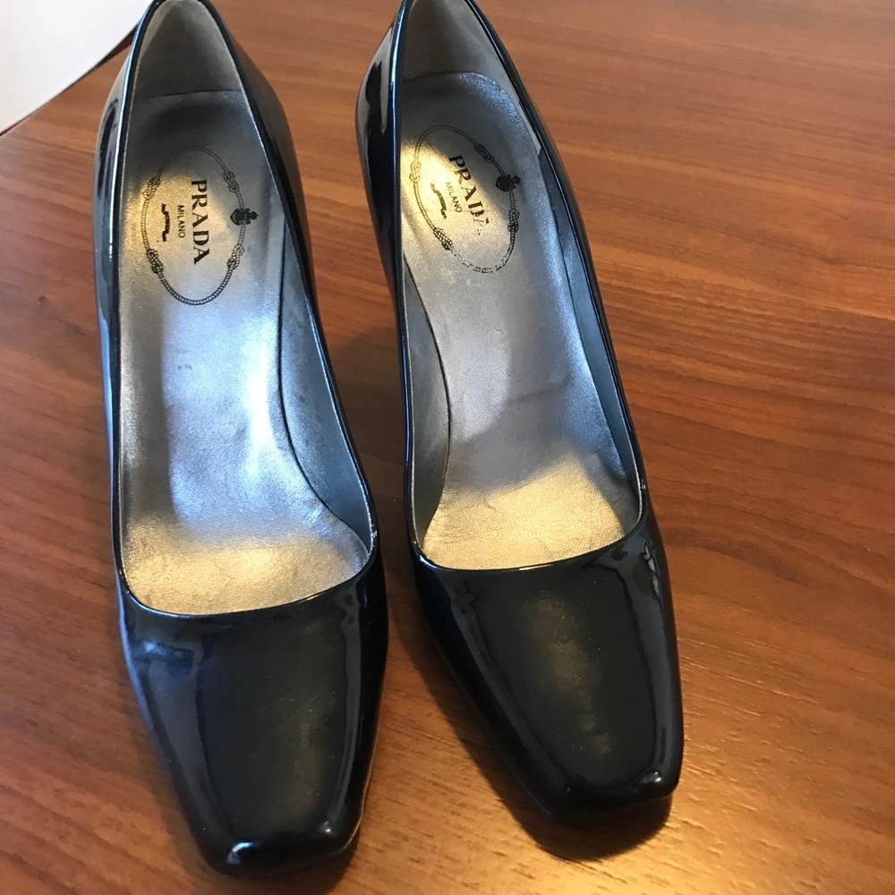Black Patent Prada Heels