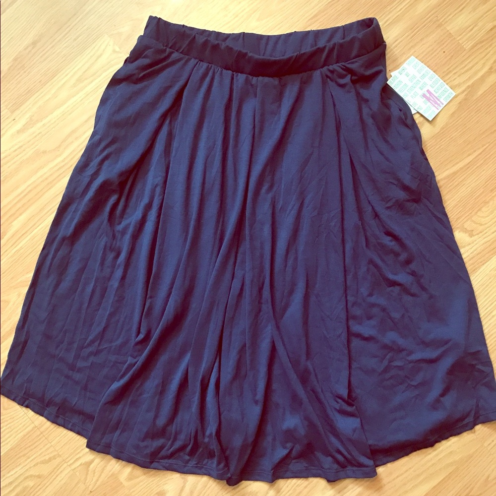 Lularoe Navy Madison Skirt, Size Medium