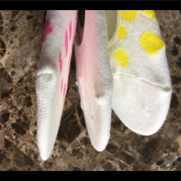 New Kate Spade Socks Liners Sock Set 3 Pairs White - Picture 3 of 5