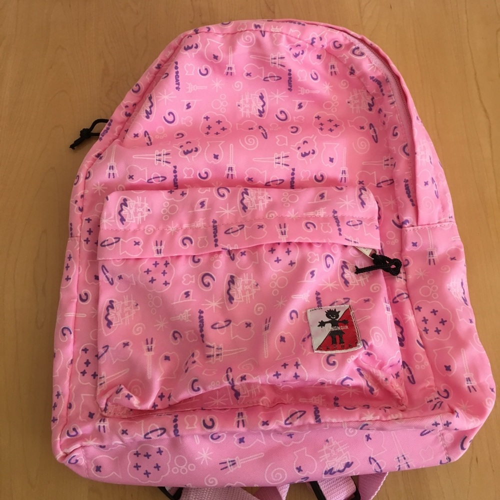 Cute pink cloth backpack