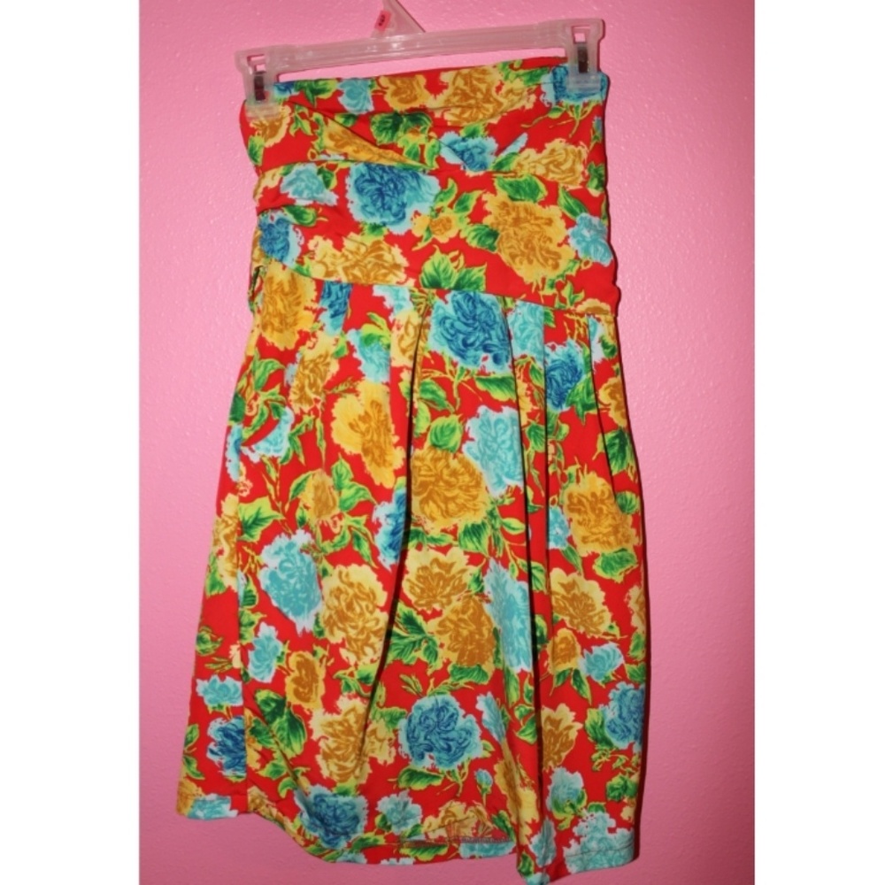 Floral Tube Top Dress