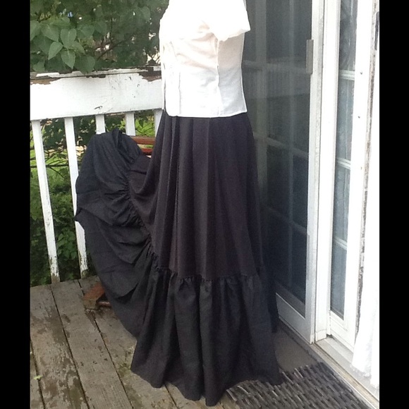 VTG Peasant Boho Festival Full Swing Maxi Skirt - Picture 3 of 6