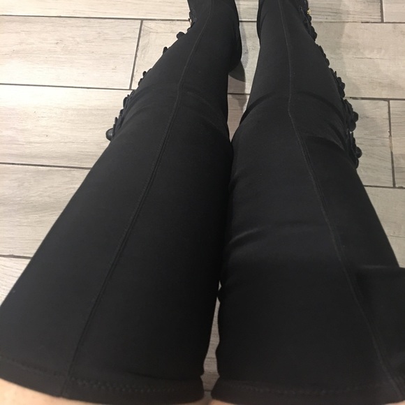 Chanel Camellia flower cc Logo No.5 long boots - Picture 3 of 6