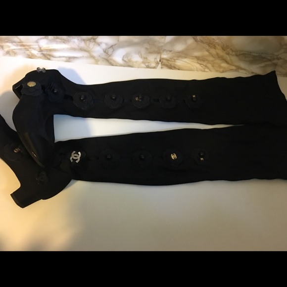 Chanel Camellia flower cc Logo No.5 long boots - Picture 6 of 6