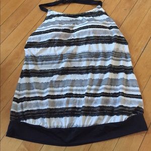 Striped Halter Swim Top