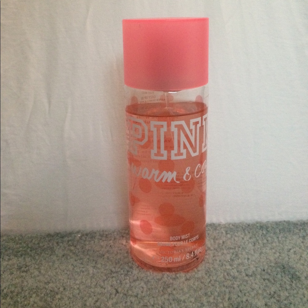 VS PINK gently used warm and cozy body mist