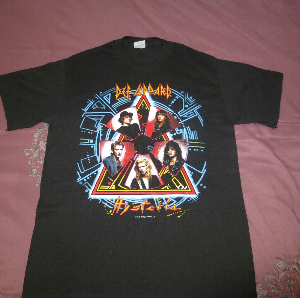 True Vintage Def Leppard Hysteria Tour Shirt