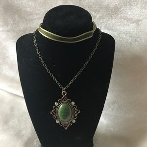 Double chain necklace