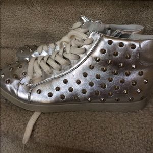 Xhilaration Silver Stud Sneakers