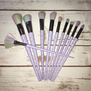 NEW Rainbow Unicorn Makeup Brushes Set of Ten 🦄