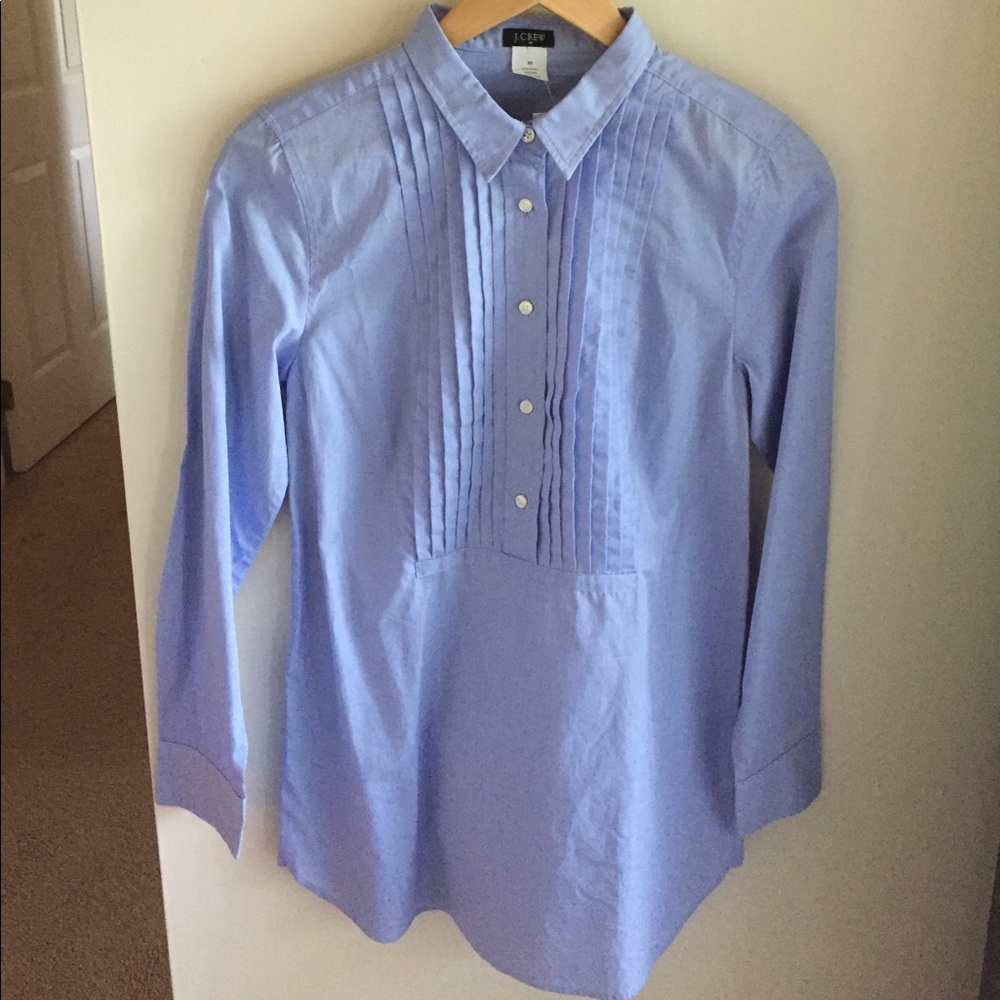 ❤️J. Crew Tuxedo bottom blue shirt