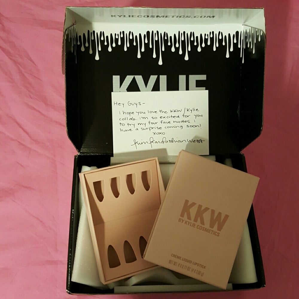 KKW Box and letter from Kim Kardashian
