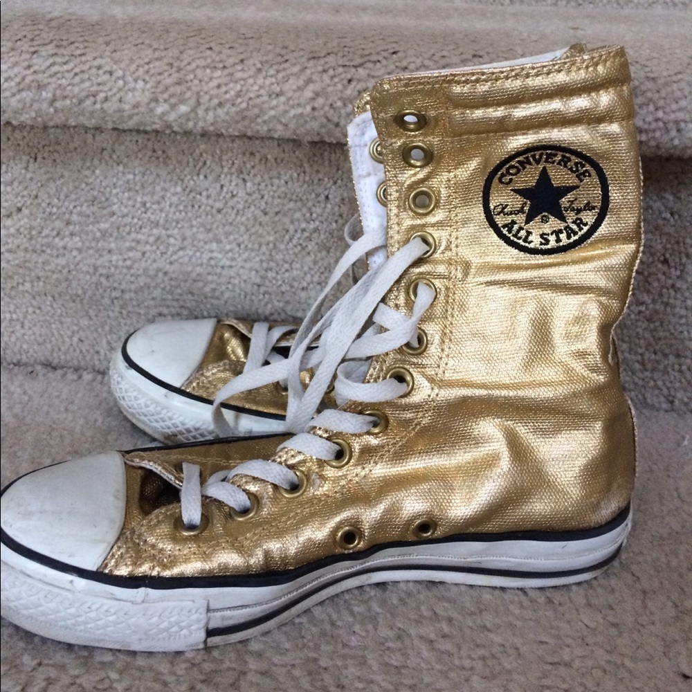 Gold Metallic Converse
