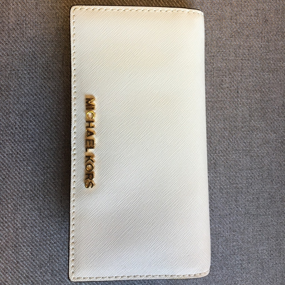 Michael Kors white wallet