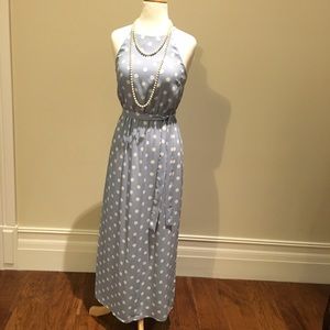 Polka dots maxi dress