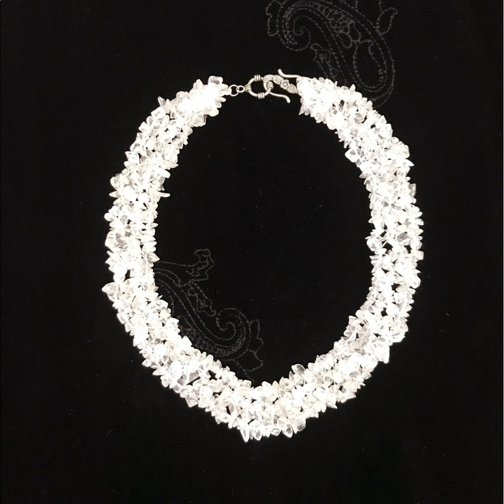 Handmade crystal necklace