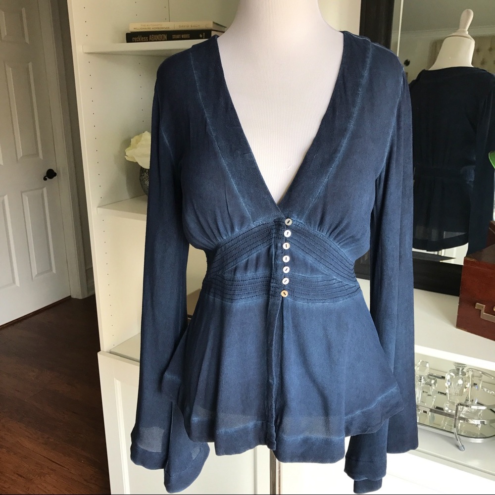 ❤️HOST PICK❤️FREE PEOPLE boho chic top - Picture 3 of 7