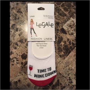 Légale Fashion Sock Liners set 3 unique wine gift