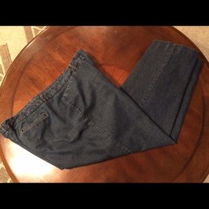 Denim dress pants