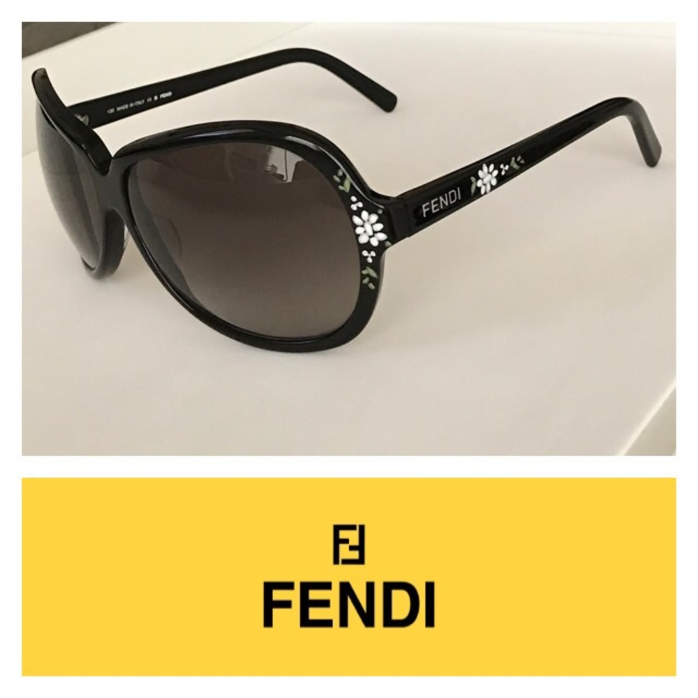FENDI Floral Havana Sunglasses