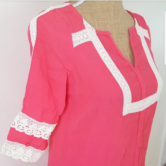 L*Space Victoria Crochet Cover-up Tunic dress - Picture 4 of 5