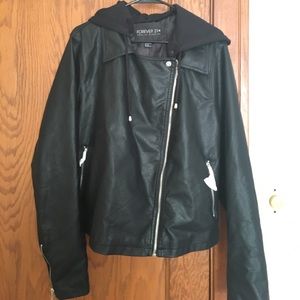 Faux leather jacket