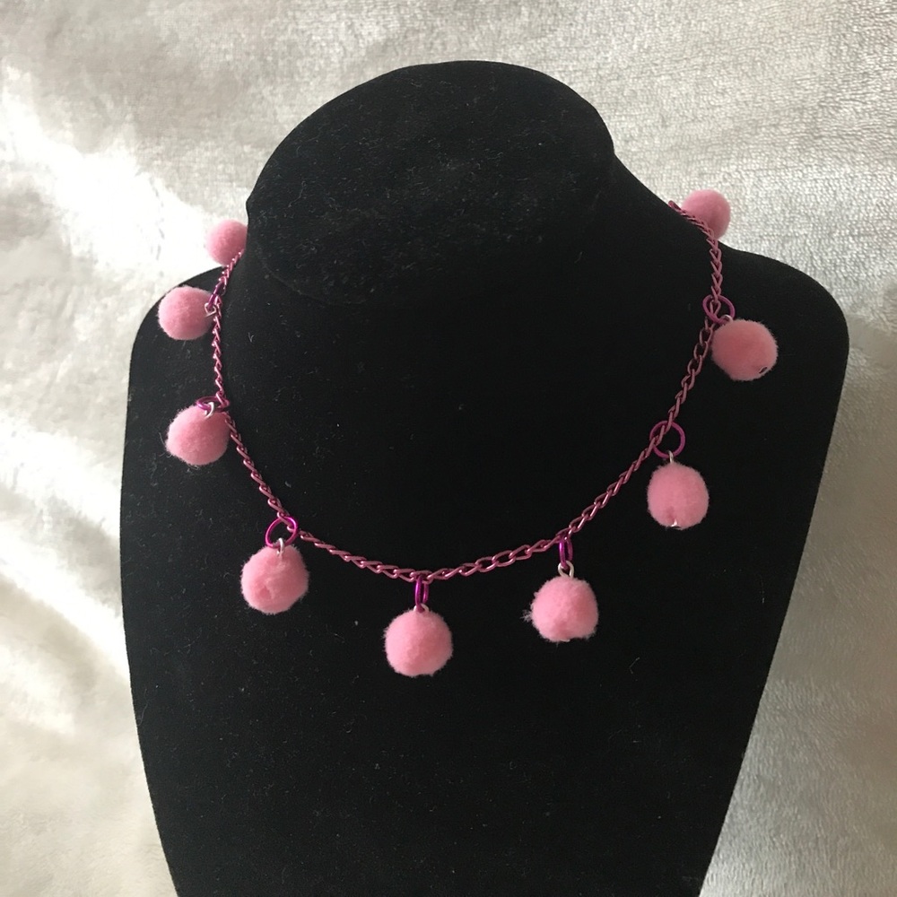 Pink chain choker