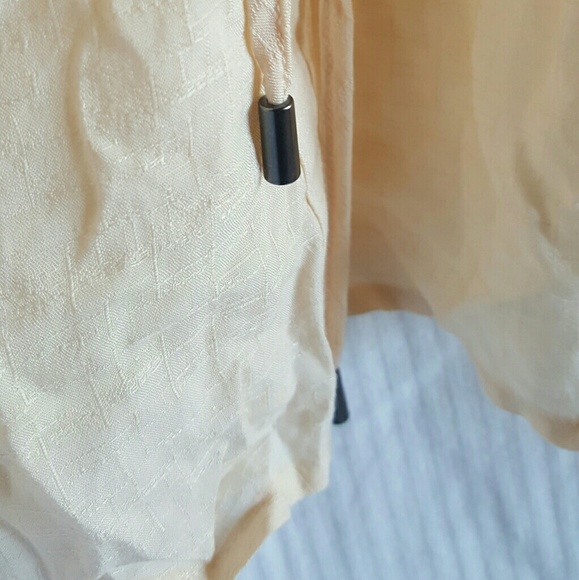 NWOT Anthropologie HD PARIS Carmina drawstring peach shirt dress - Picture 5 of 7