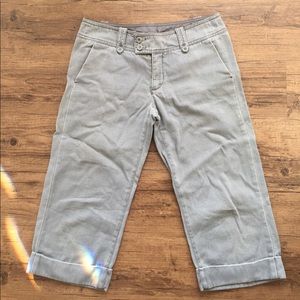 Anthropologie Grey Capri Pants