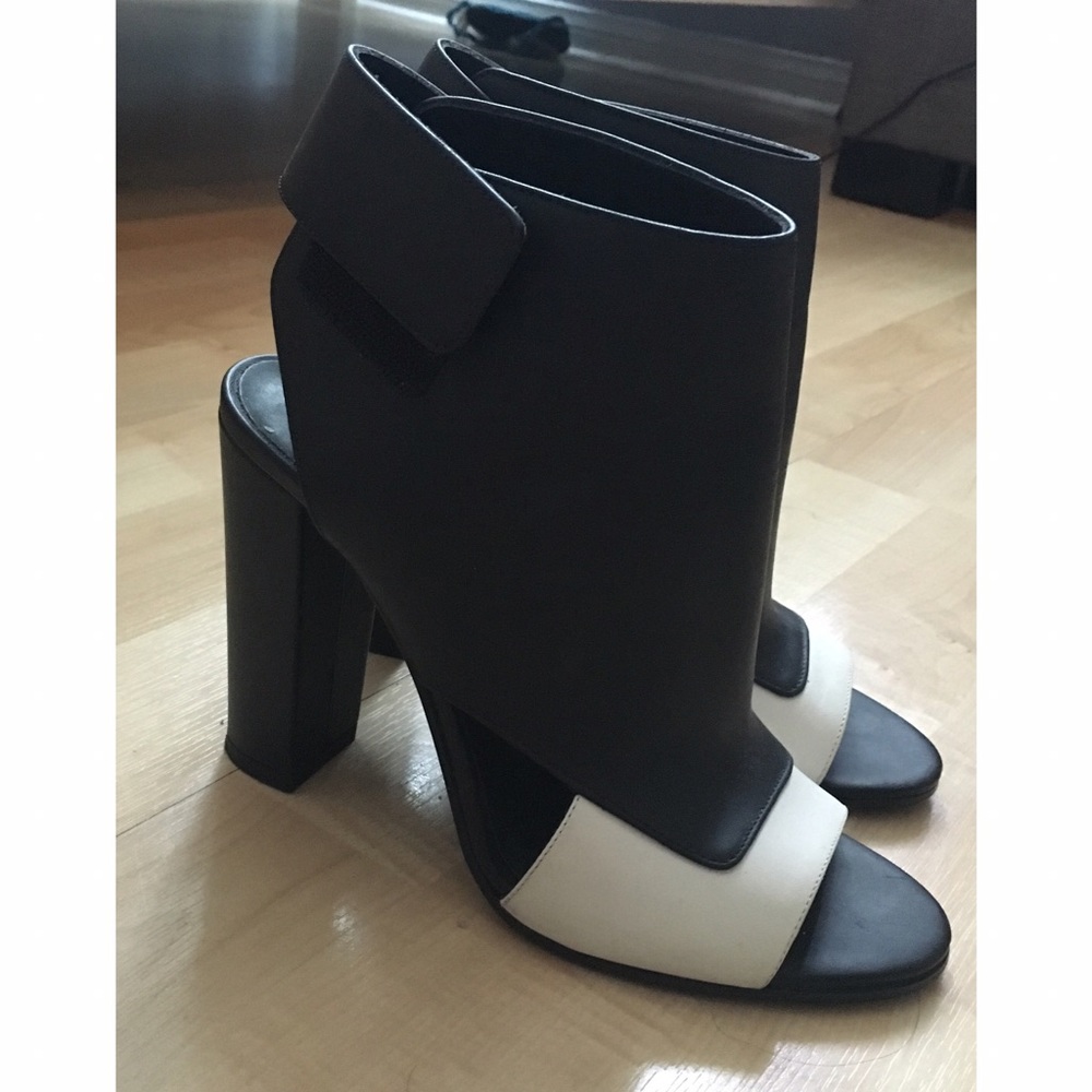 Vince Open Toe Booties
