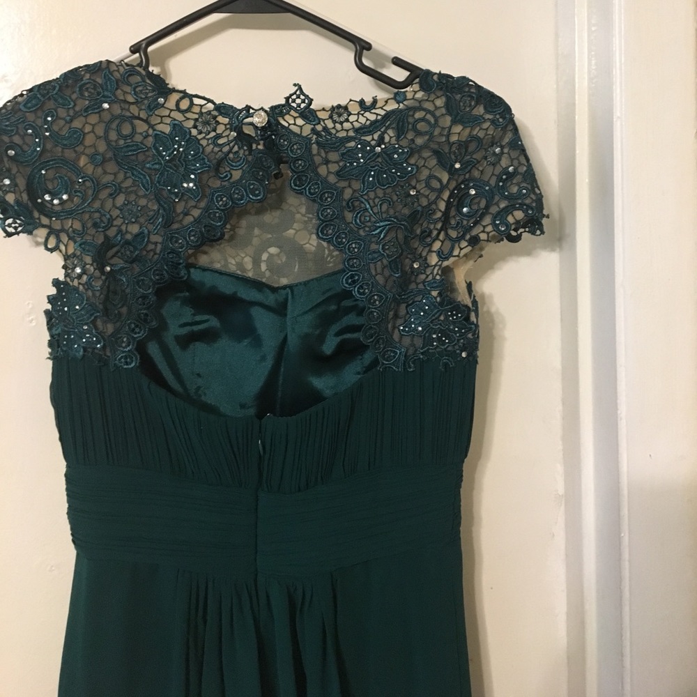 Green used once gown.