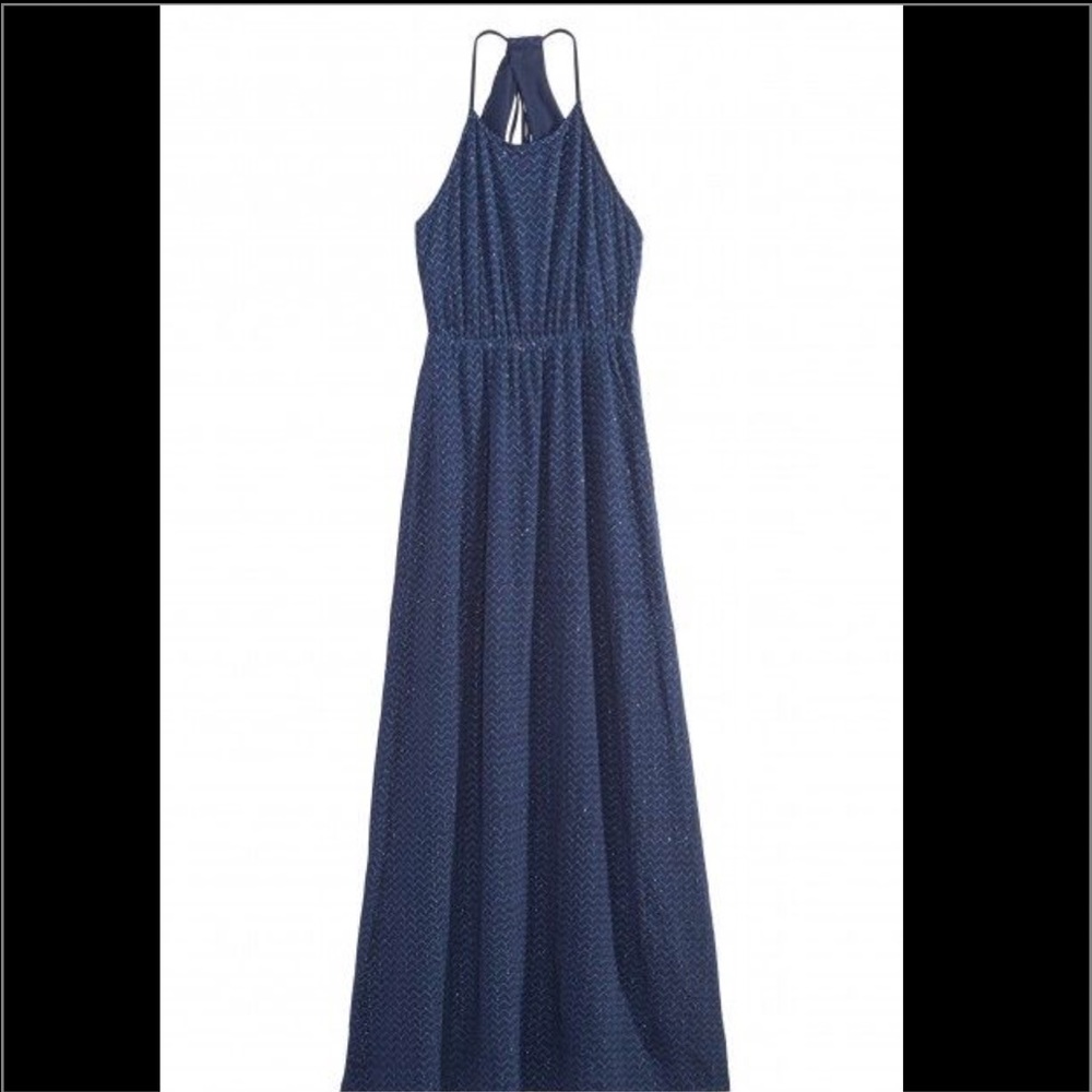 NWT - Navy Beaded Evening Dress