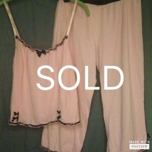 🎈SALE🎈2 piece Pink and Black pj set