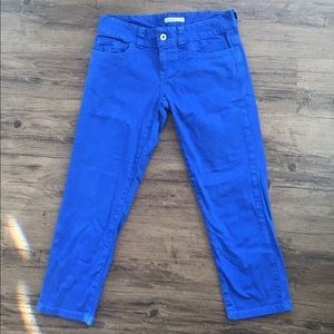 Guess Royal Blue Cropped Jean Pants
