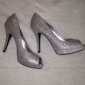 Women's Size 11 Peep-toe Heels with Platform.