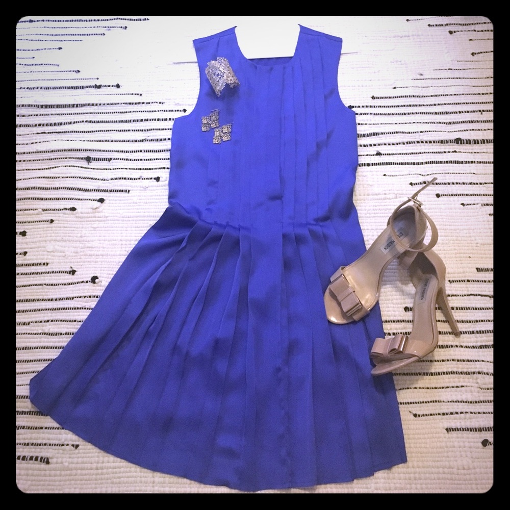 SALE H&M size 2 blue purple satin dress