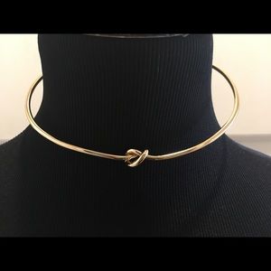 Gold collar necklace