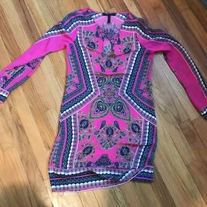 BCBG PAISLEY PINK DRESS