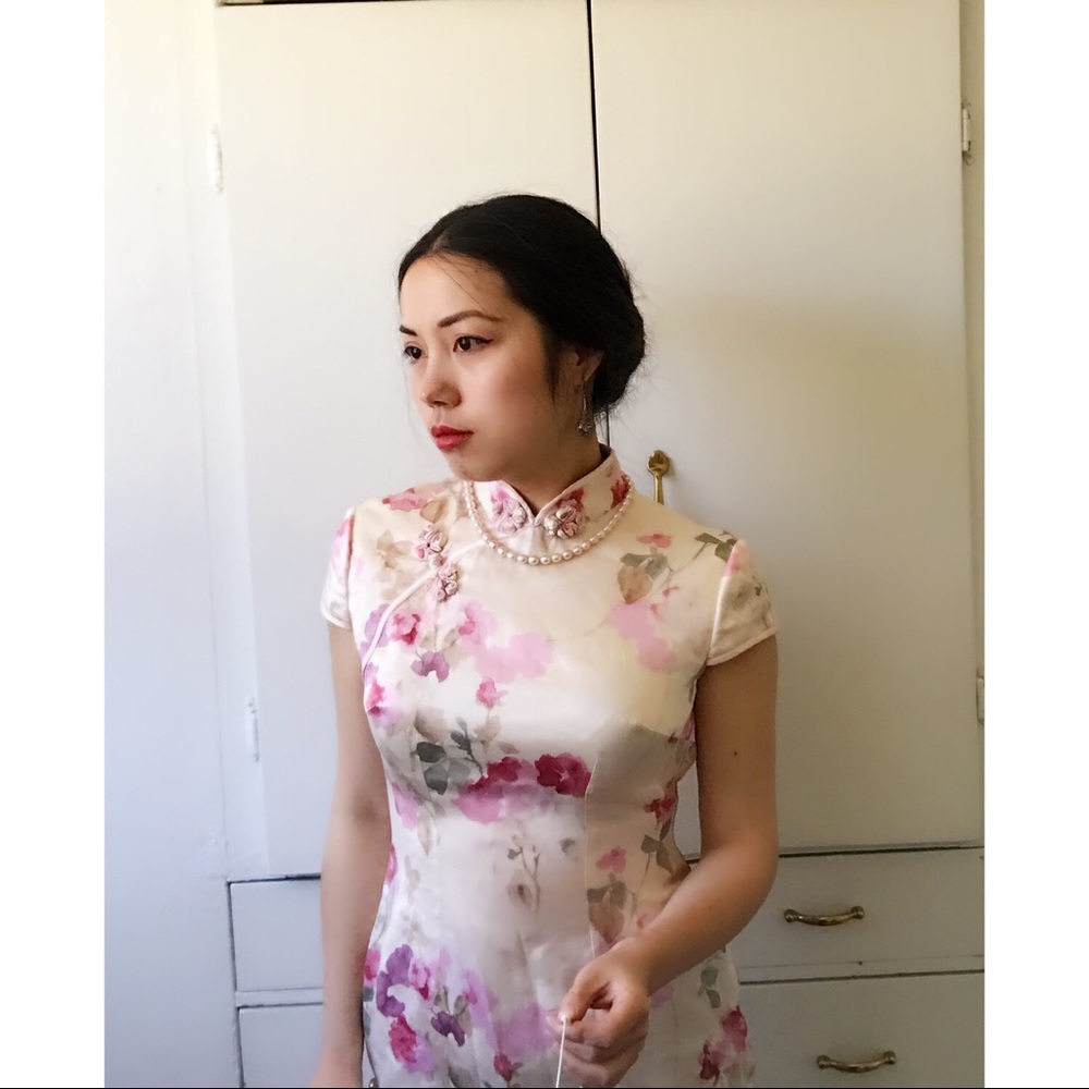100% silk Mandarin dress