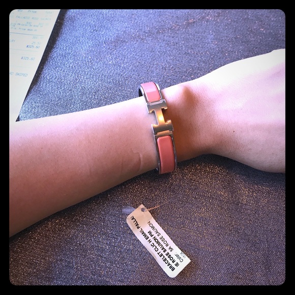 💔SOLD💔Hermes H bracelet pm in rose saumon color - Picture 1 of 8