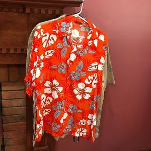 Orange Hawaiian shirt