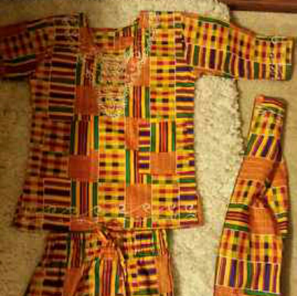 SOLD African kente print princess outfit