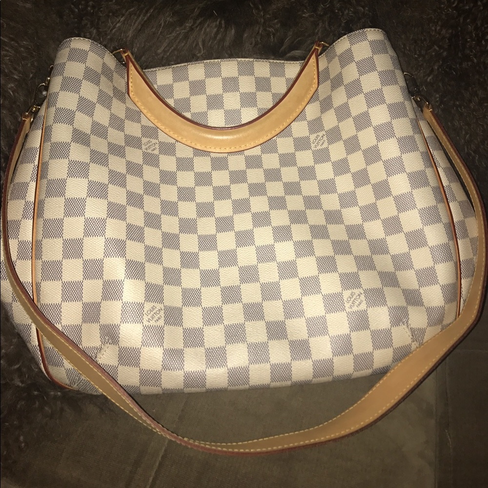 Authentic Louis Vuitton soffi Damier azur