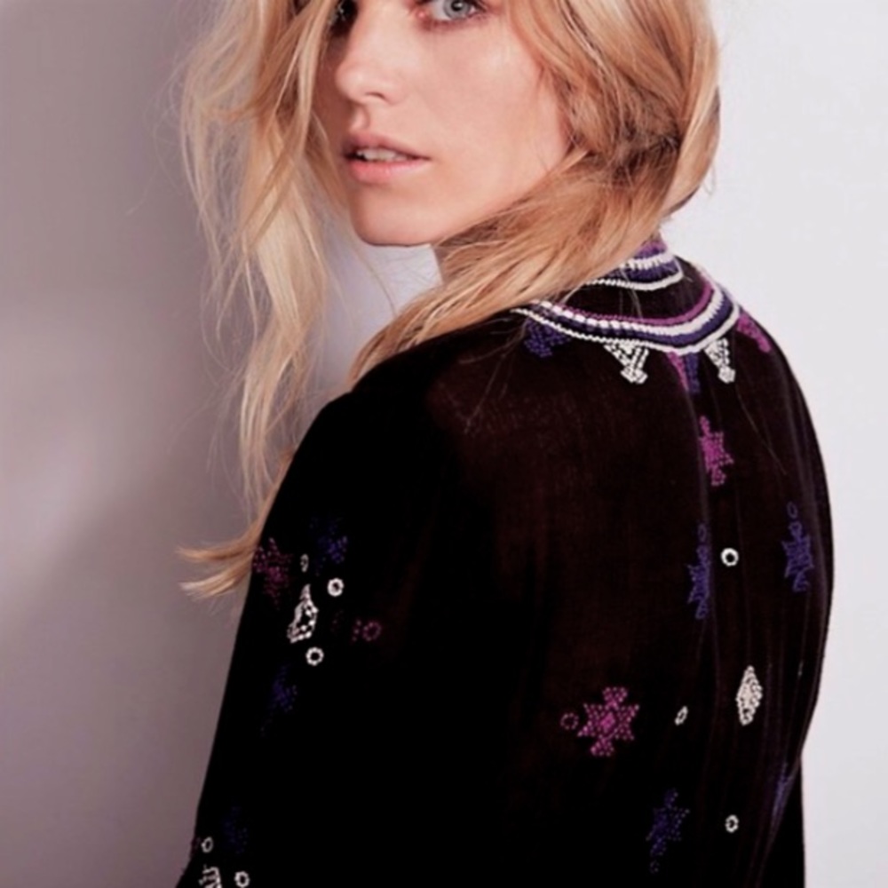 🎉HP🎉 Embroidered Stargazer Tunic DRESS NEW - Picture 2 of 5