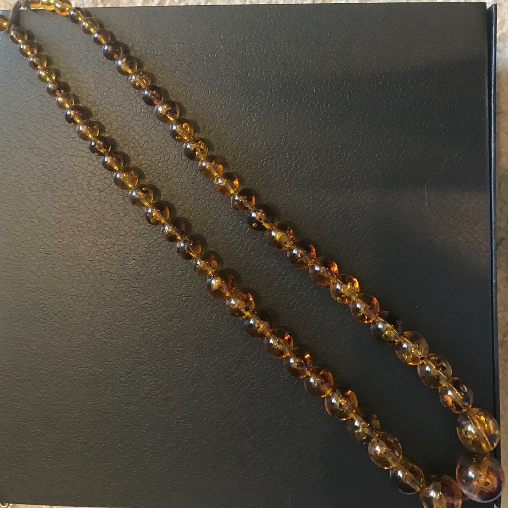 H & M Amber Bead Necklace from Berlin