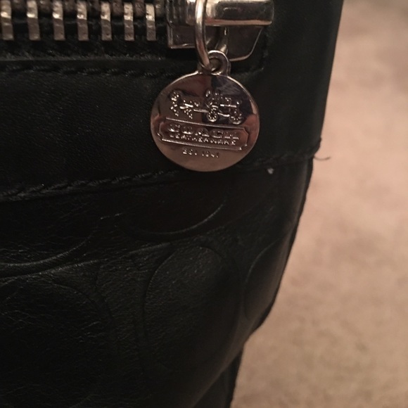 Coach Boots Black Leather Zipper Trim - Picture 3 of 4