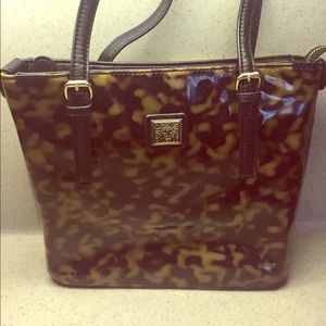 Anne Klein leopard purse