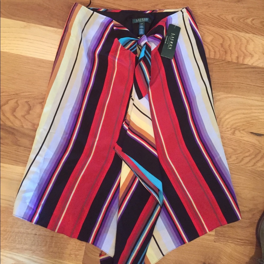 Ralph Lauren petite size p/p skirt silk